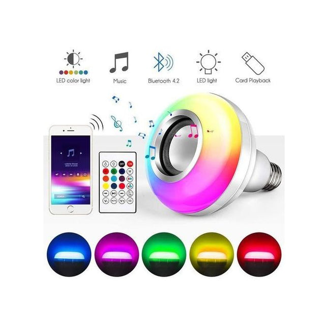 Ampoule LED RGB - bluetooth - USB - E27