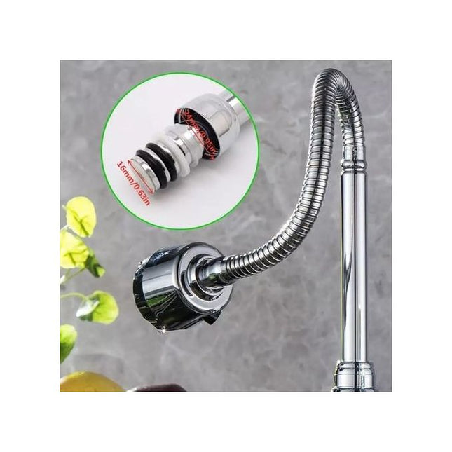 Tête rotative de robinet de cuisine en acier inoxydable