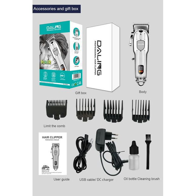 Daling Tondeuse à cheveux sans fil L-1538A