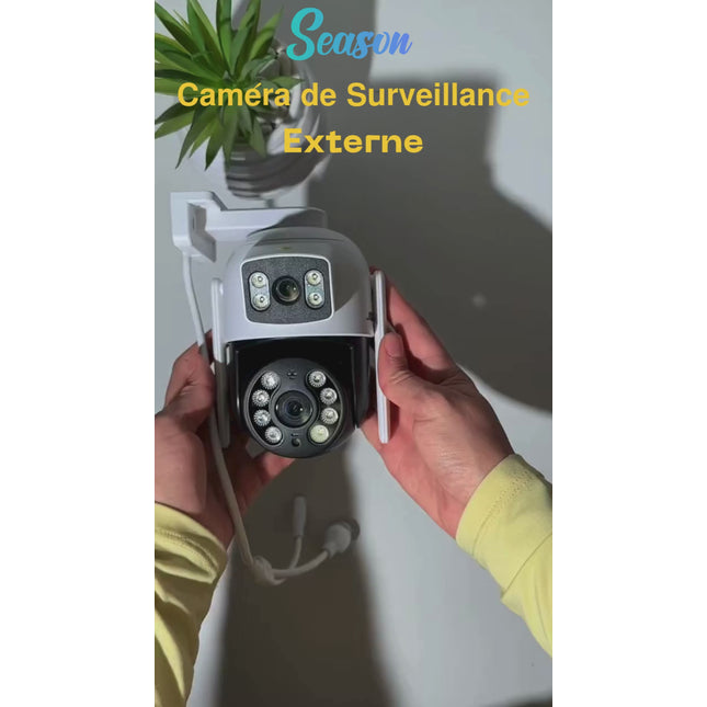 Caméra de Surveillance Extérieure MIPVISION 6MP – Double Objectif PTZ